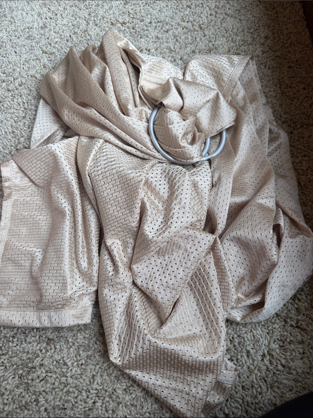 Beige Baby Water Sling - Ring-Detail Wrap Accessory